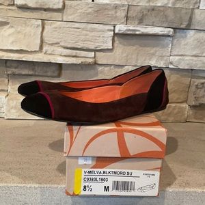 Via Spiga V-Melva,Blktmoro ballet flat,Size8.5